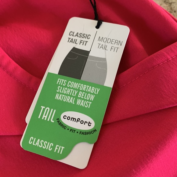 Size 14 Tail shorts, 21” out seam short with front fold, pink punch color, nwt - Picture 2 of 9